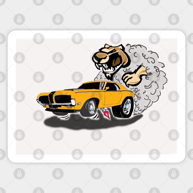 Cougar Eliminator Sticker by curtskartoons